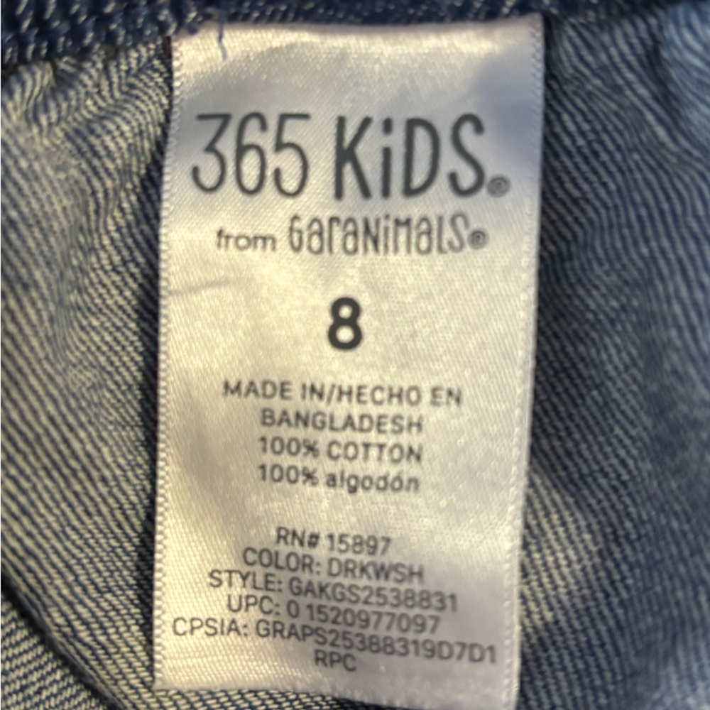 Girl's Granimals Spring Pattern Denim Shorts - Picture 2 of 4